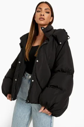 Wide Sleeve Oversized Puffer Jacket