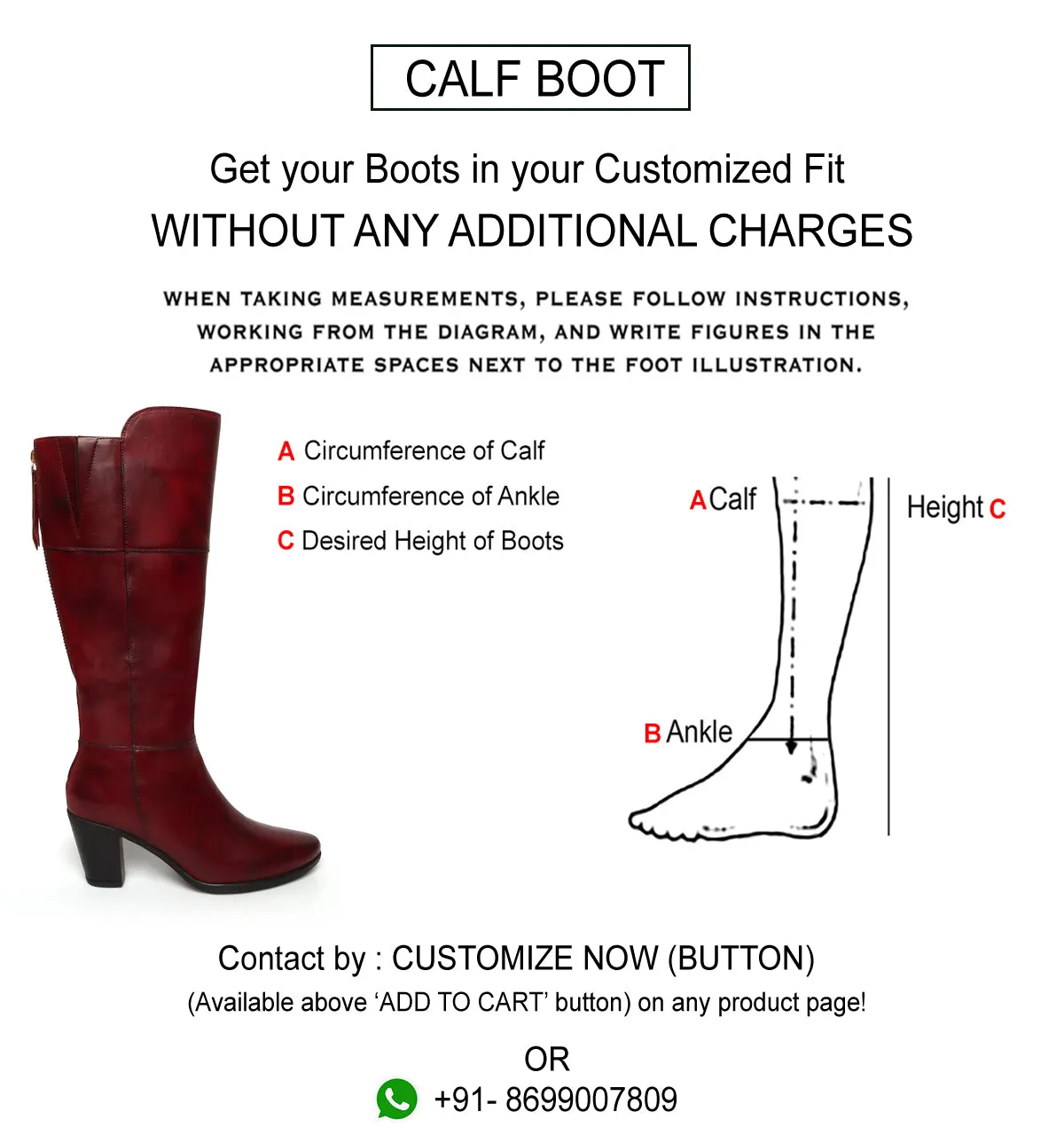 Wine Knee Height Back Zip Ladies Boots By BRUNE & BARESKIN