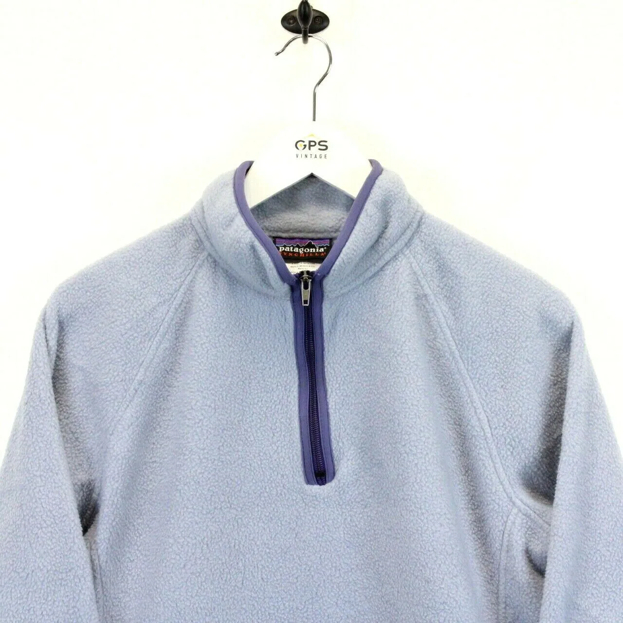 Womens PATAGONIA 1/4 Zip Fleece Purple | Medium