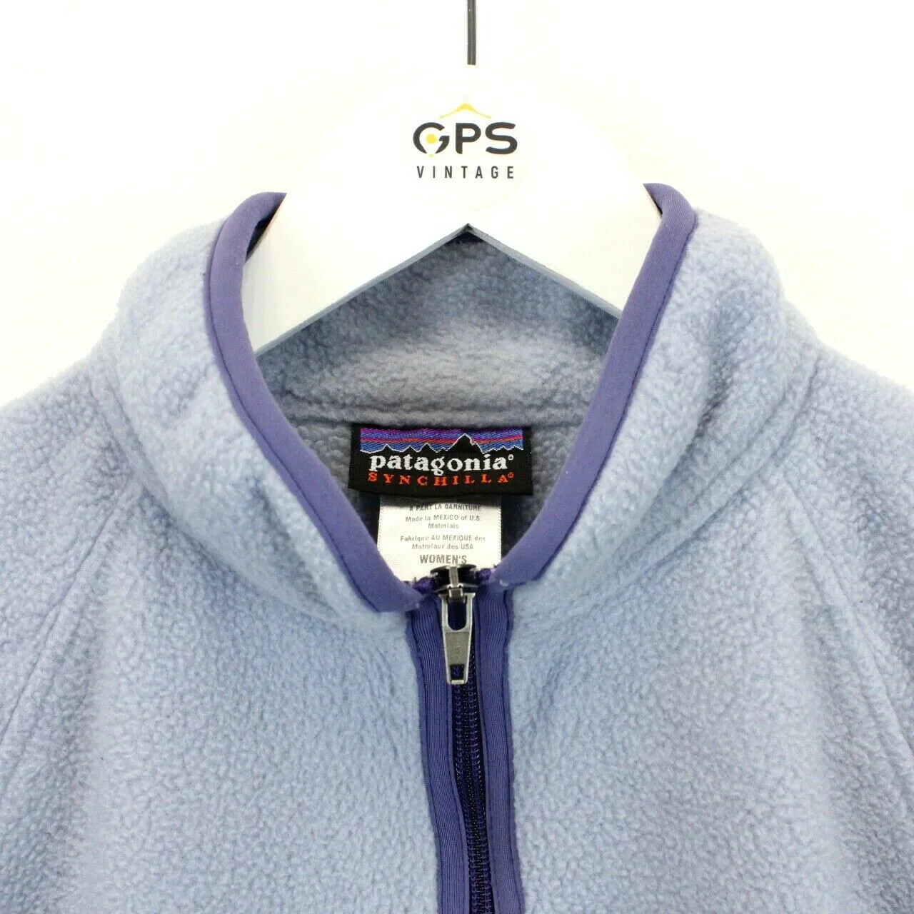 Womens PATAGONIA 1/4 Zip Fleece Purple | Medium