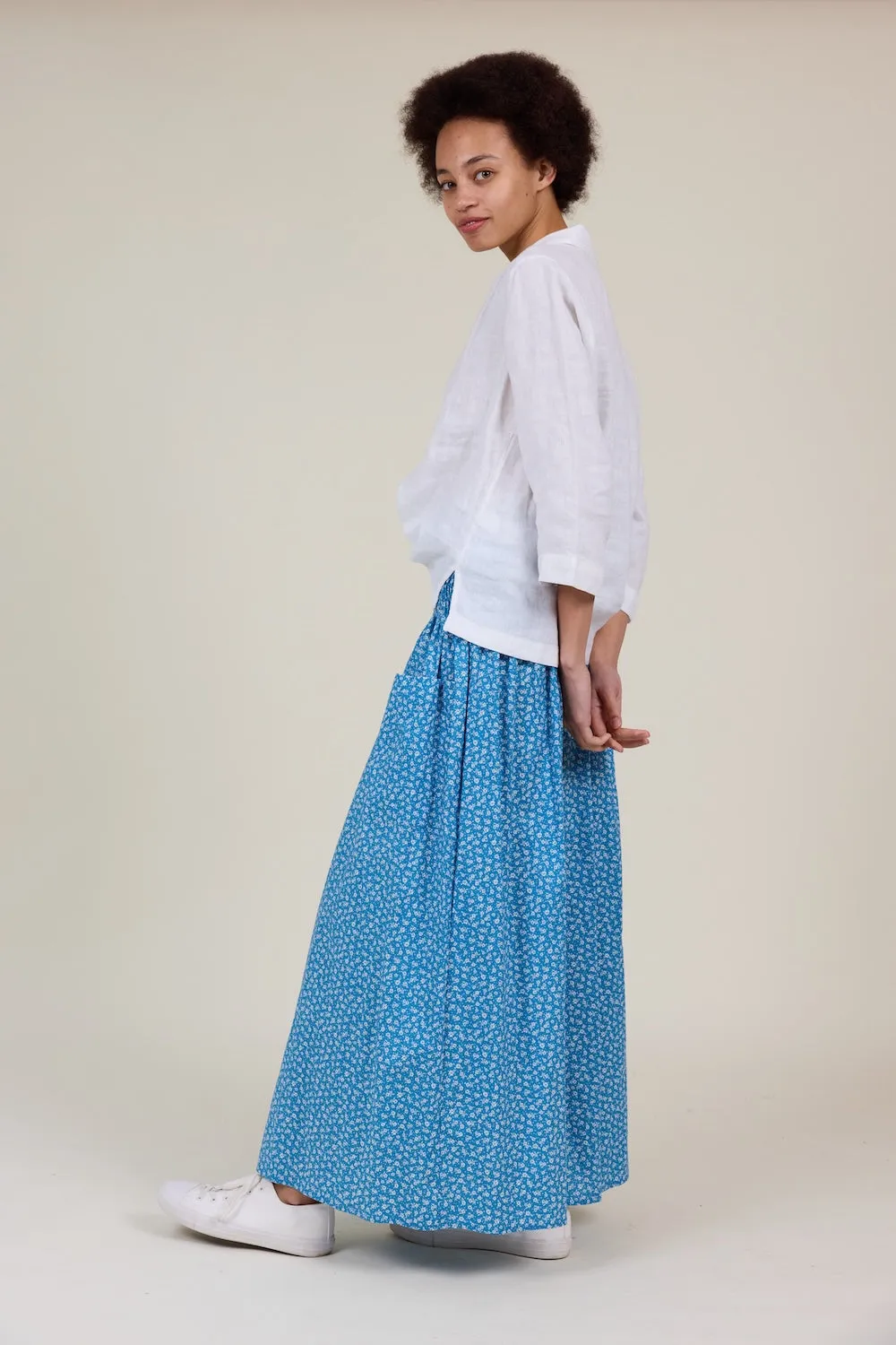 Wren Skirt Blue Floral