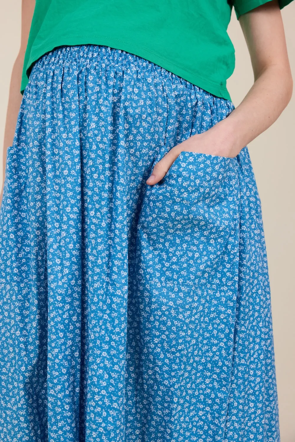 Wren Skirt Blue Floral