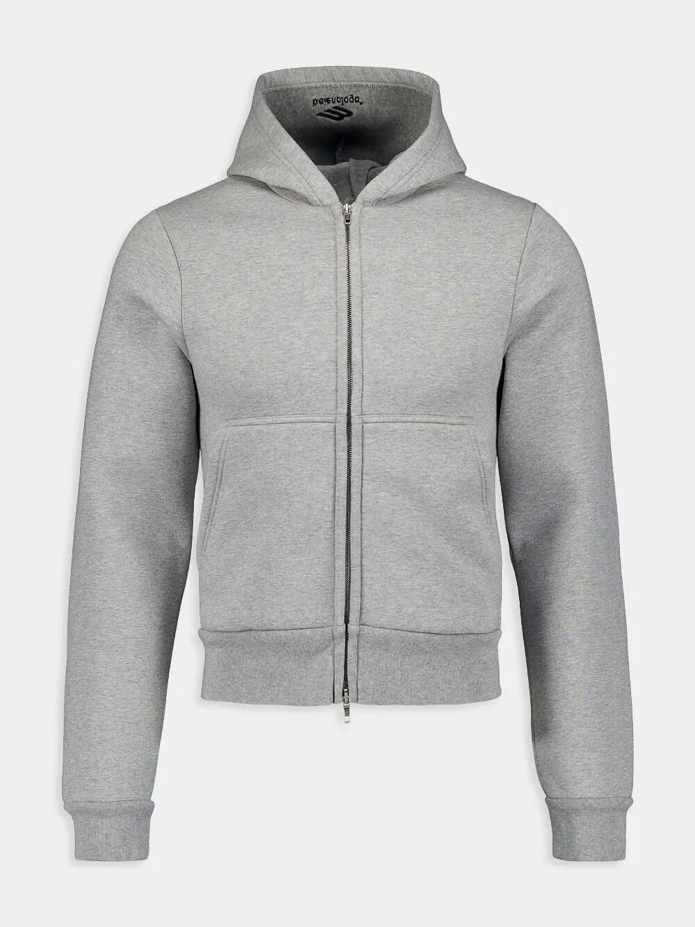 Zip-Up Fitted Hoodie