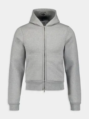 Zip-Up Fitted Hoodie