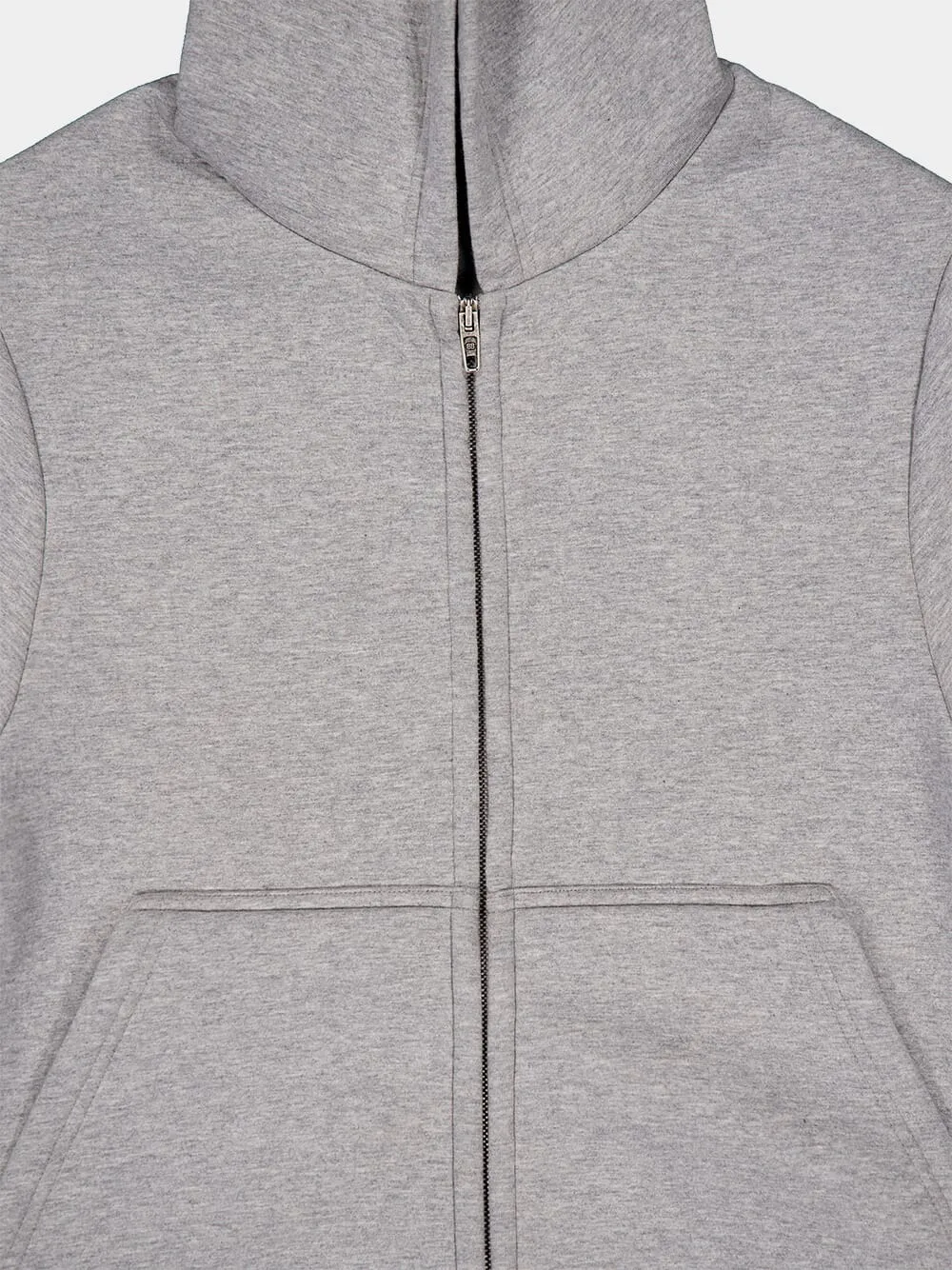 Zip-Up Fitted Hoodie