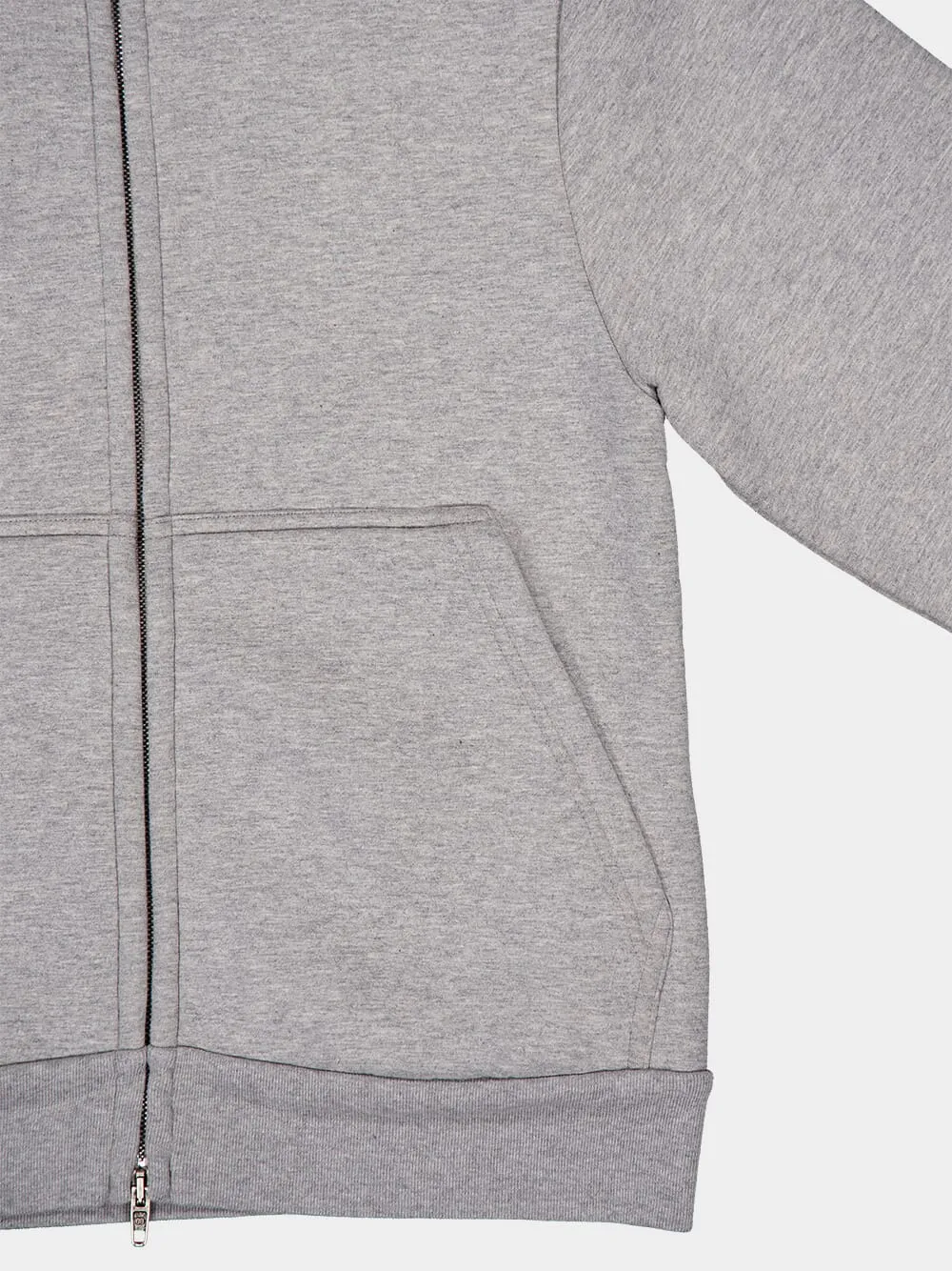 Zip-Up Fitted Hoodie